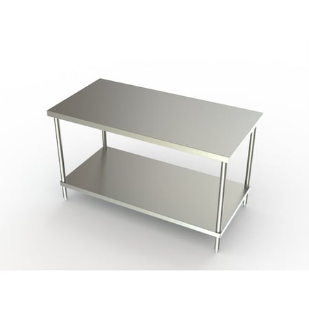 Delux Work Table, 48W X 24D X 35H, W/ Adjustable Undershelf